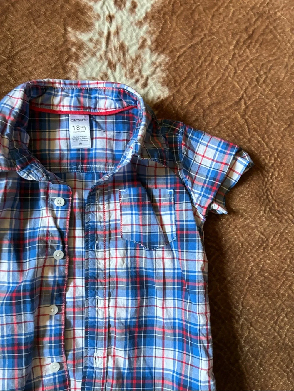 Carters button down boys Shirt  size 18 month